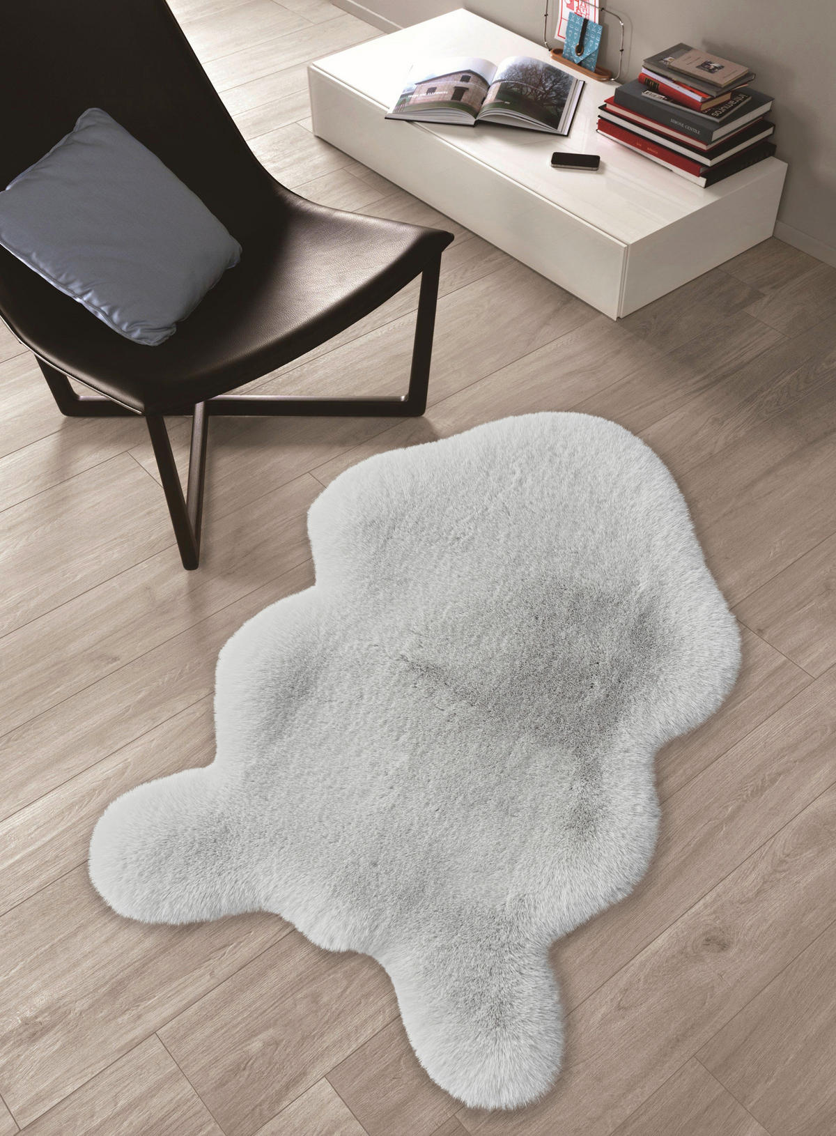Fellimitat Jack silber B/L: ca. 60x90 cm Jack - silber (60,00/90,00cm)