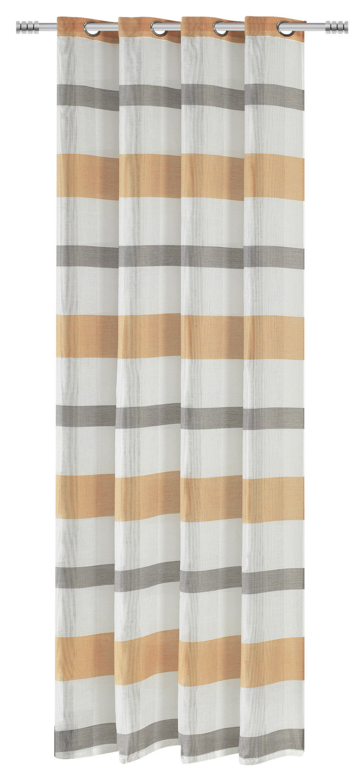 Ösenvorhang Caro messing B/L: ca. 140x245 cm Caro - messing (140,00/245,00cm)