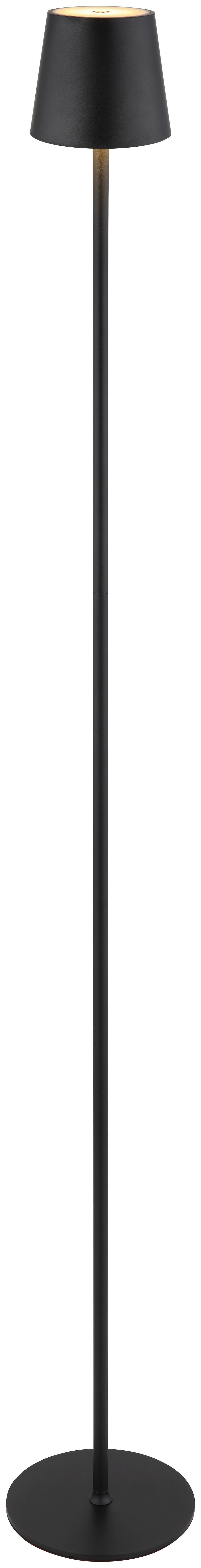 GLOBO LED-Stehleuchte schwarz Opal Metall Kunststoff H/D: ca. 120x16 cm VANNIE - schwarz/Opal (16,00/120,00cm) - GLOBO