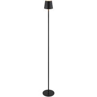 GLOBO LED-Stehleuchte schwarz Opal Metall Kunststoff H/D: ca. 120x16 cm VANNIE - schwarz/Opal (16,00/120,00cm) - GLOBO