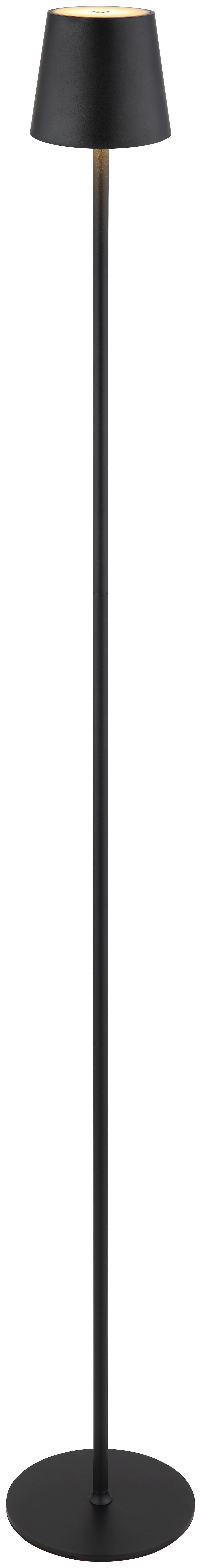 GLOBO LED-Stehleuchte schwarz Opal Metall Kunststoff H/D: ca. 120x16 cm VANNIE - schwarz/Opal (16,00/120,00cm) - GLOBO