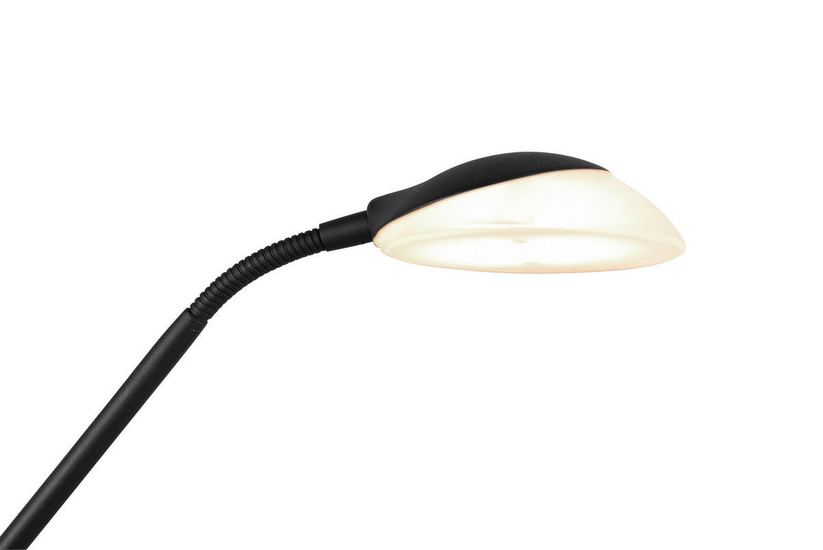 Reality Stehleuchte ORSON R40073532 mattschwarz weiß Metall Glas H/D: ca. 180x32 cm Orson - weiß/mattschwarz (32,00/180,00cm) - Reality