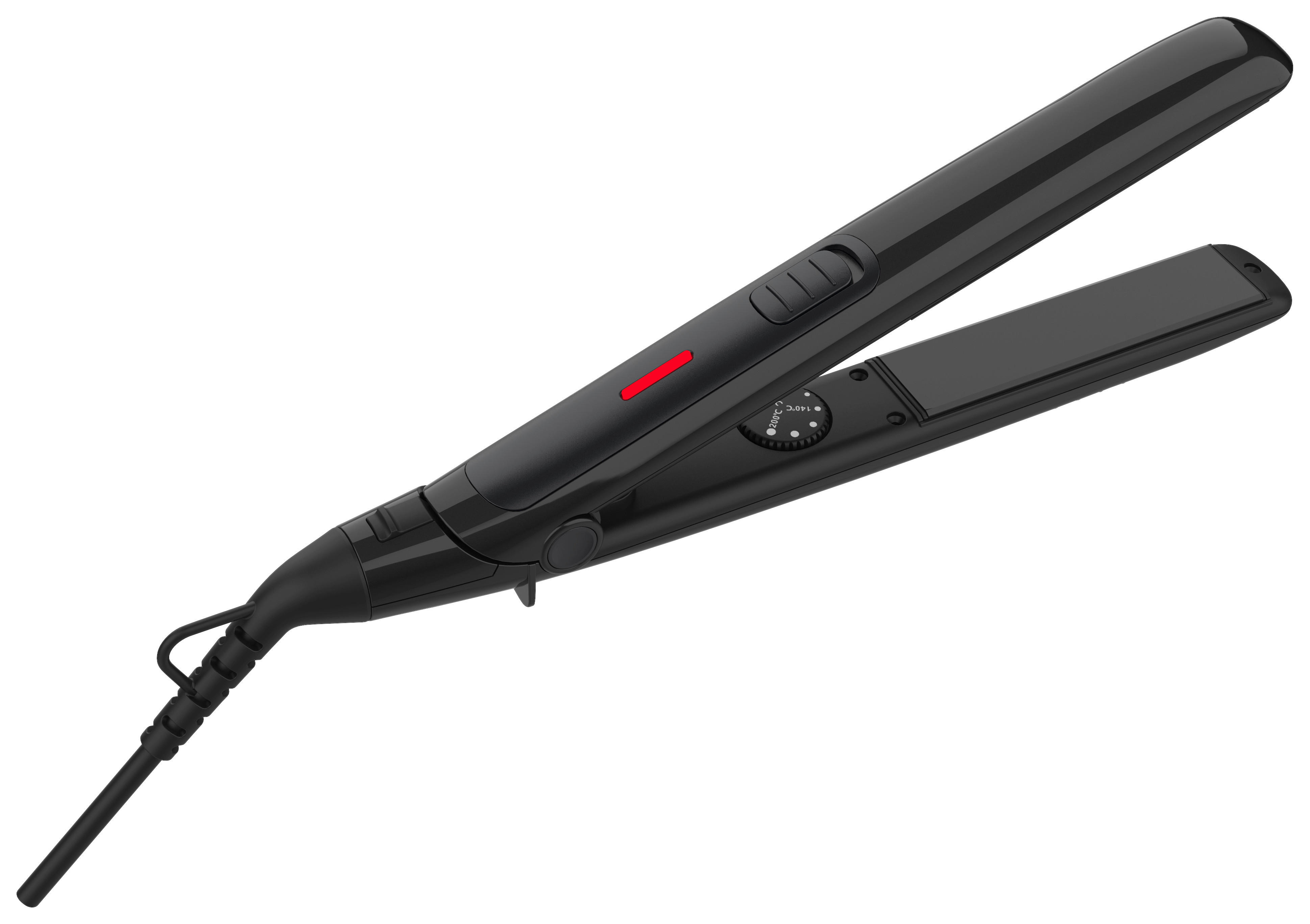 Topmatic Haarglätter HS-100 schwarz B/H/L: ca. 3,3x4x33 cm Haarglätter HS-100 - schwarz (33,00/3,30/4,00cm) - Topmatic
