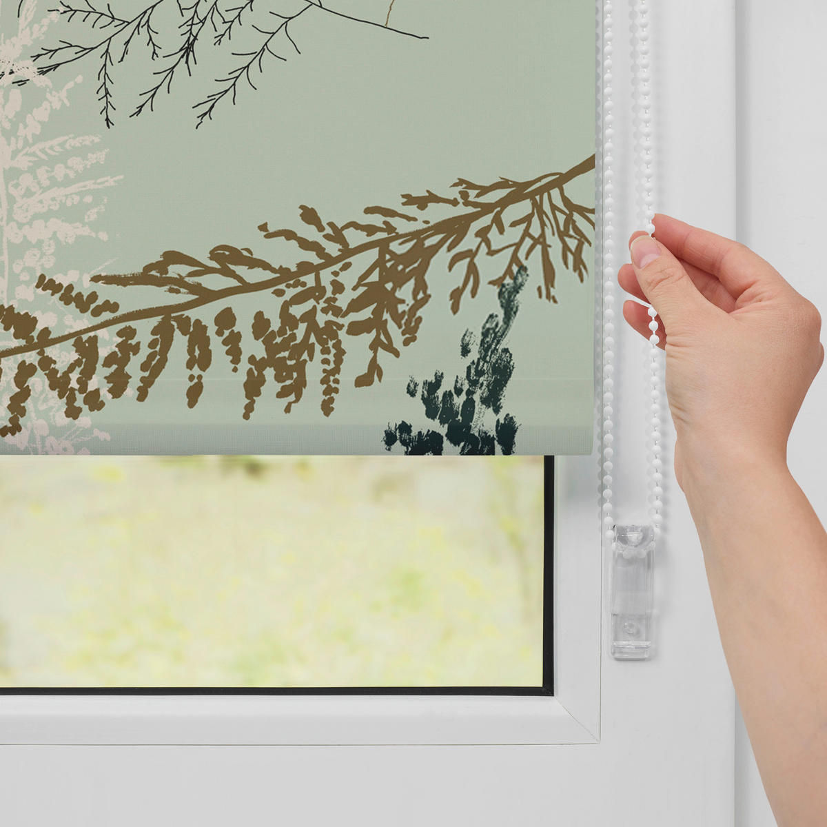 Rollo Fir Branches grün B/L: ca. 90x150 cm Fir Branches - grün (90,00/150,00cm) - LICHTBLICK