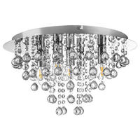 Nowa Deckenleuchte 63040506 Chrom Metall H/D: ca. 26x46 cm E14 5 Brennstellen LONDON - Chrom (46,00/26,00cm) - Nowa