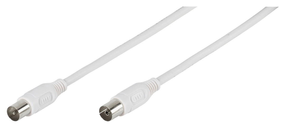 Vivanco Antennenkabel 44046 weiß Antennenkabel_TV/Radio 1,5m - weiß (150,00cm) - Vivanco