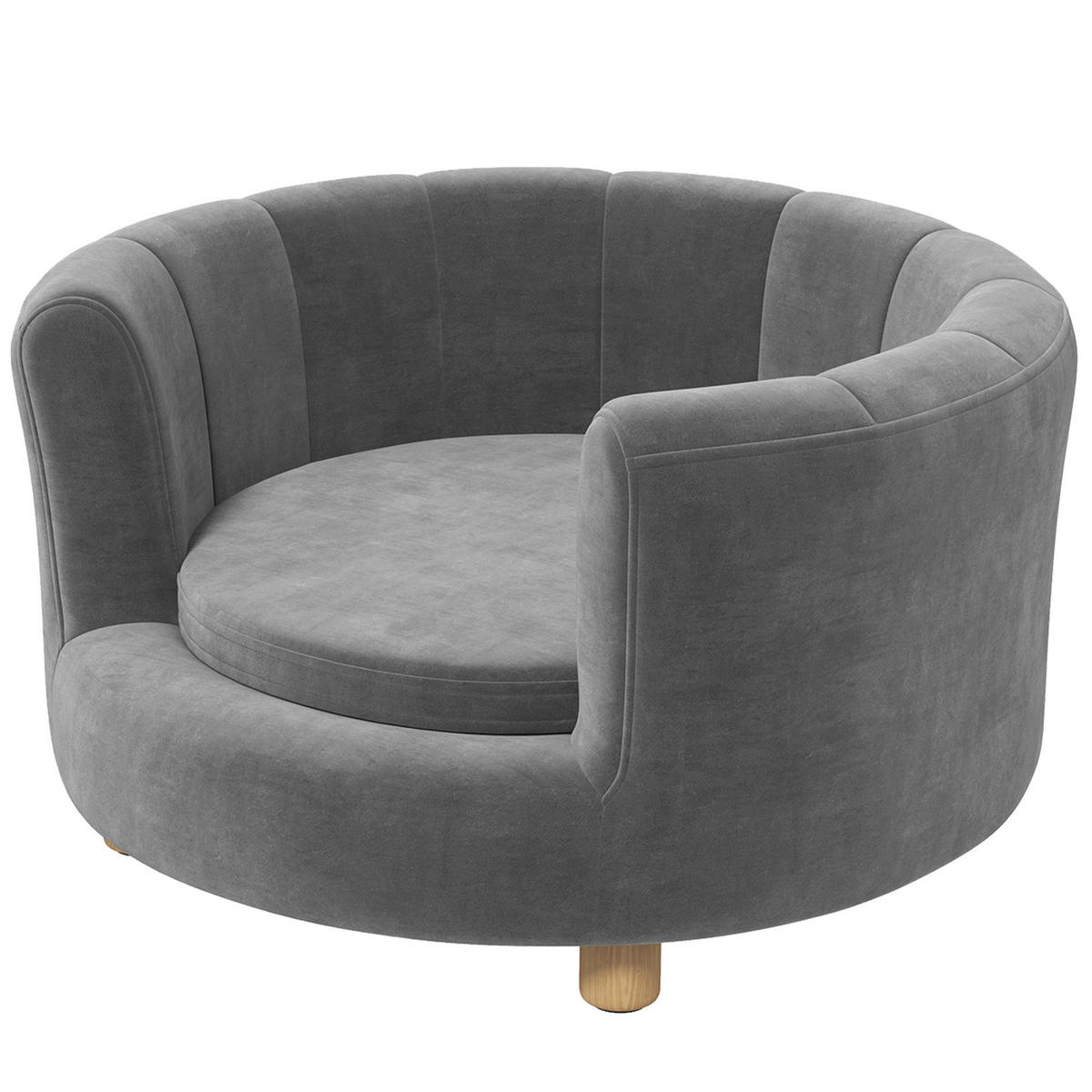 PawHut Hundesofa grau Polyester B/H/L: ca. 64x37x65 cm Hundesofa - grau (65,00/64,00/37,00cm) - PawHut