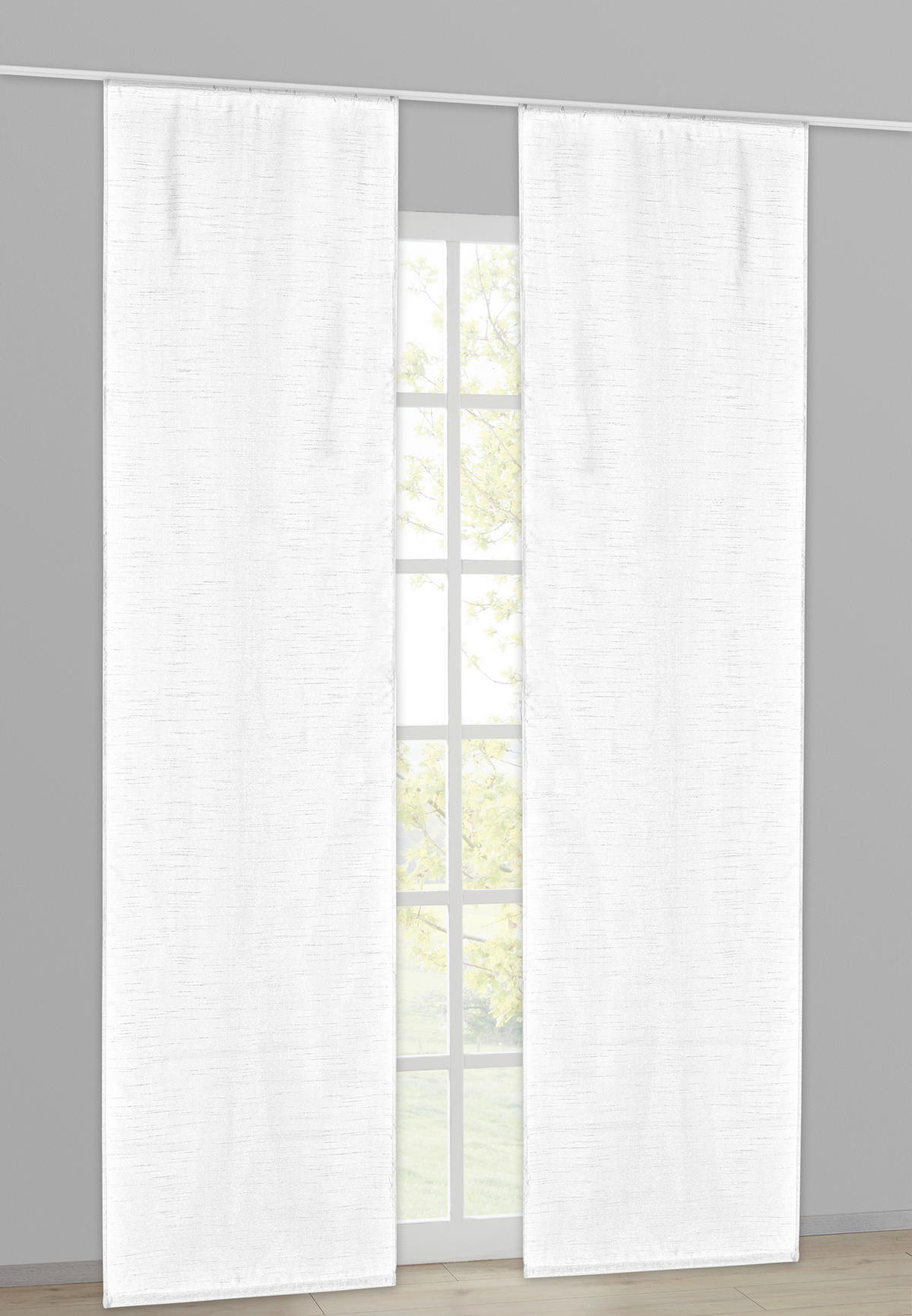 Schiebevorhang Taifun weiß B/L: ca. 60x245 cm Taifun - weiß (60,00/245,00cm) - Acus