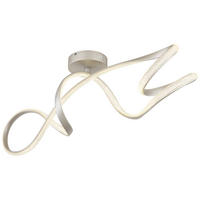 GLOBO LED-Deckenleuchte SWIRL 67341DN nickel Kunststoff Metall B/H/L: ca. 28x33x90,8 cm 1 Brennstellen SWIRL - nickel (90,80/28,00/33,00cm) - GLOBO