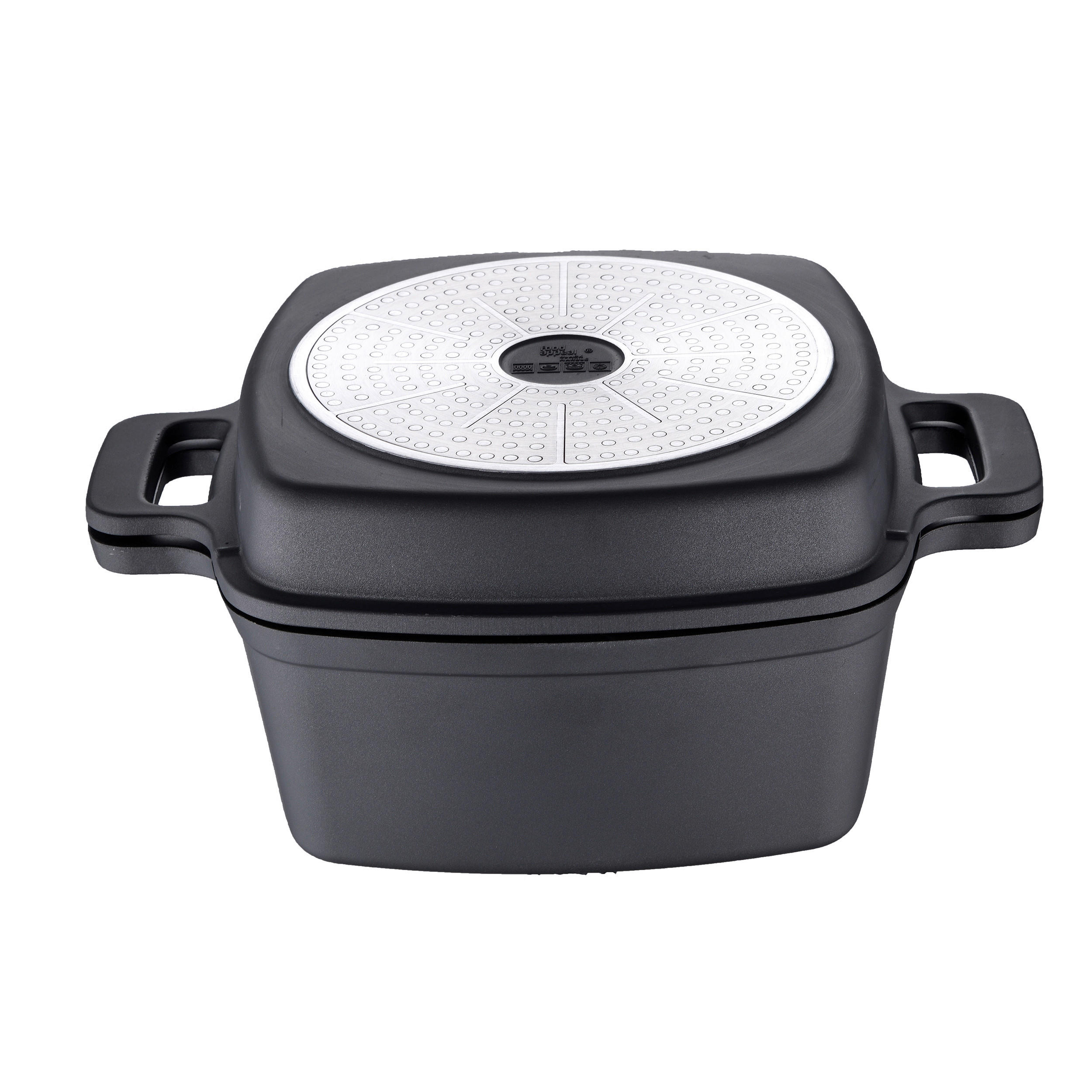 MASTERPRO Bräter FOODIES COLLECTION grau Aluminium 5 tlg. FOODIES COLLECTION - grau - MASTERPRO