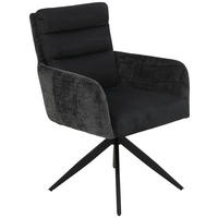 Armlehnstuhl Leandra, 2er-Set anthrazit Microfaser Webstoff B/H/T: ca. 63x92x69 cm Leandra, 2er-Set - anthrazit (63,00/92,00/69,00cm) - Hela