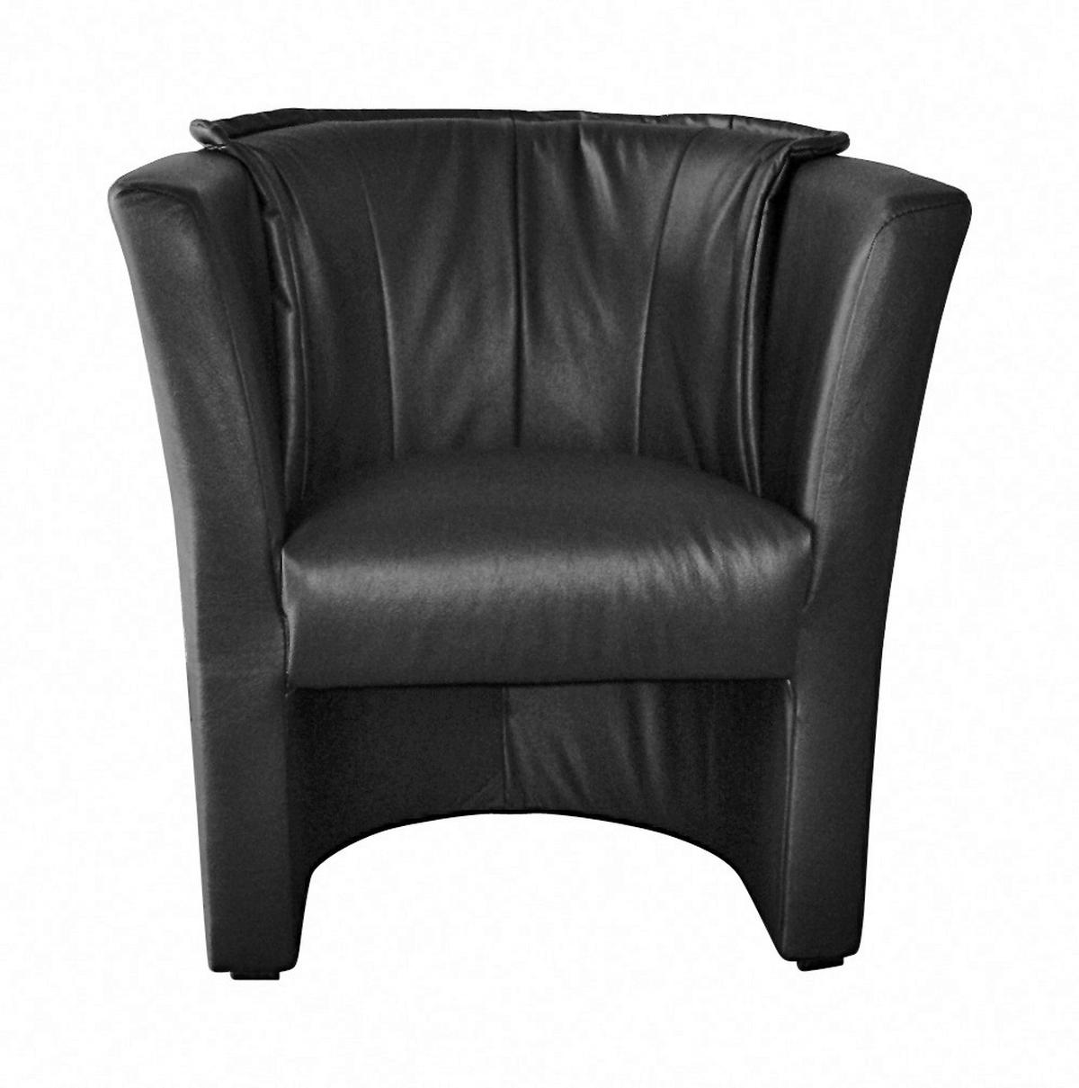 Sessel Lux schwarz B/H/T: ca. 71x78x65 cm Lux - schwarz (71,00/78,00/65,00cm)