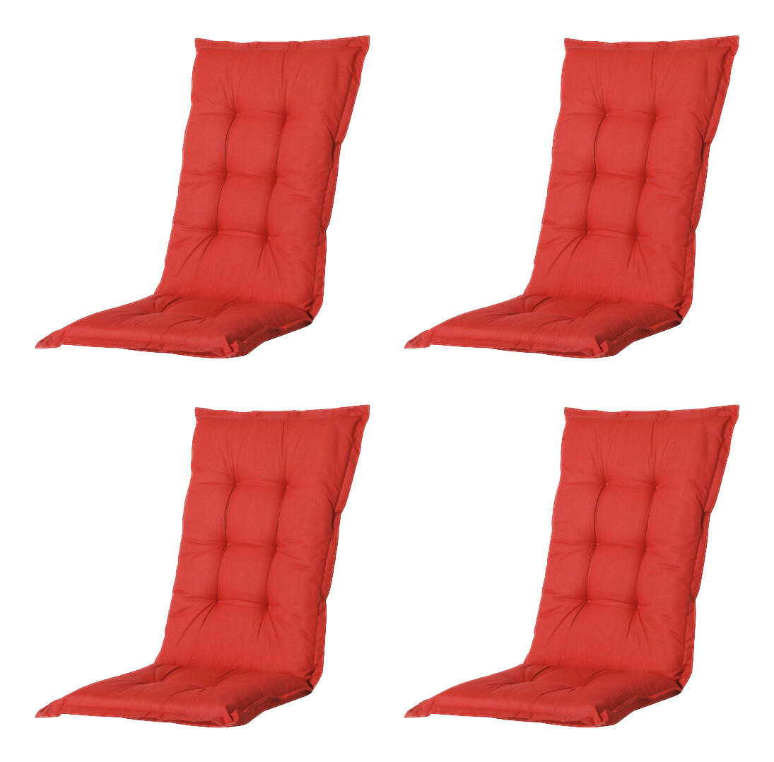 Madison Auflagen Set Basic Basic - rot (123,00/50,00/2,00cm) - Madison