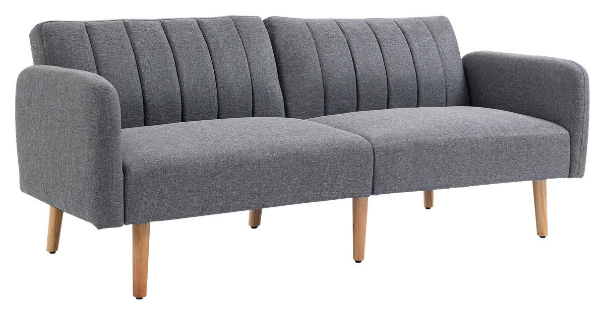 Schlafsofa 839-214GY grau B/H/T: ca. 173x73x75 cm 839-214GY - grau (173,00/73,00/75,00cm) - HOMCOM