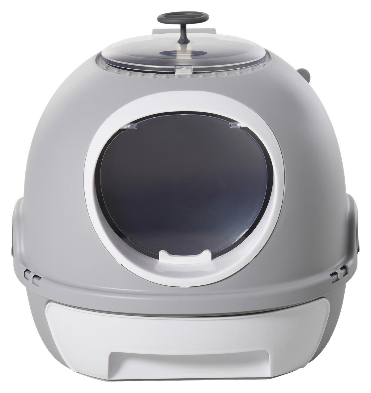 PawHut Katzentoilette grau Polypropylen B/H/L: ca. 47x44x55 cm Katzentoilette - grau (55,00/47,00/44,00cm) - PawHut