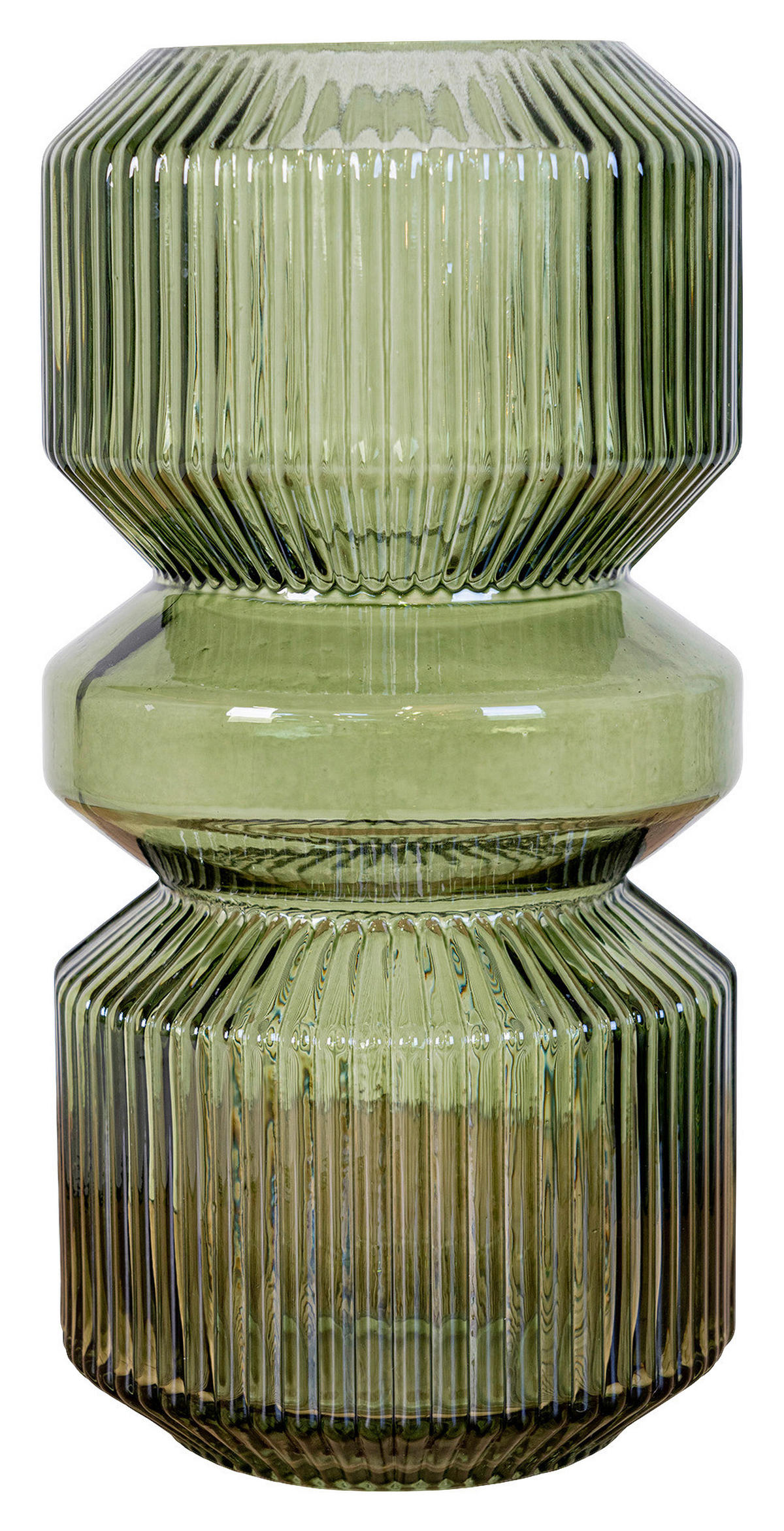 Housenordic Vase grün Glas D: ca. 12 cm Vase_Algar - grün (12,00cm) - Housenordic
