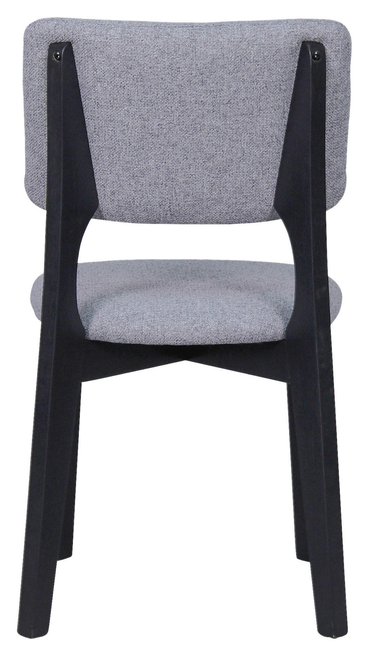Stuhl ELSA schwarz grau Webstoff B/H/T: ca. 48x87x54 cm ELSA - schwarz/grau (48,00/87,00/54,00cm) - byLIVING