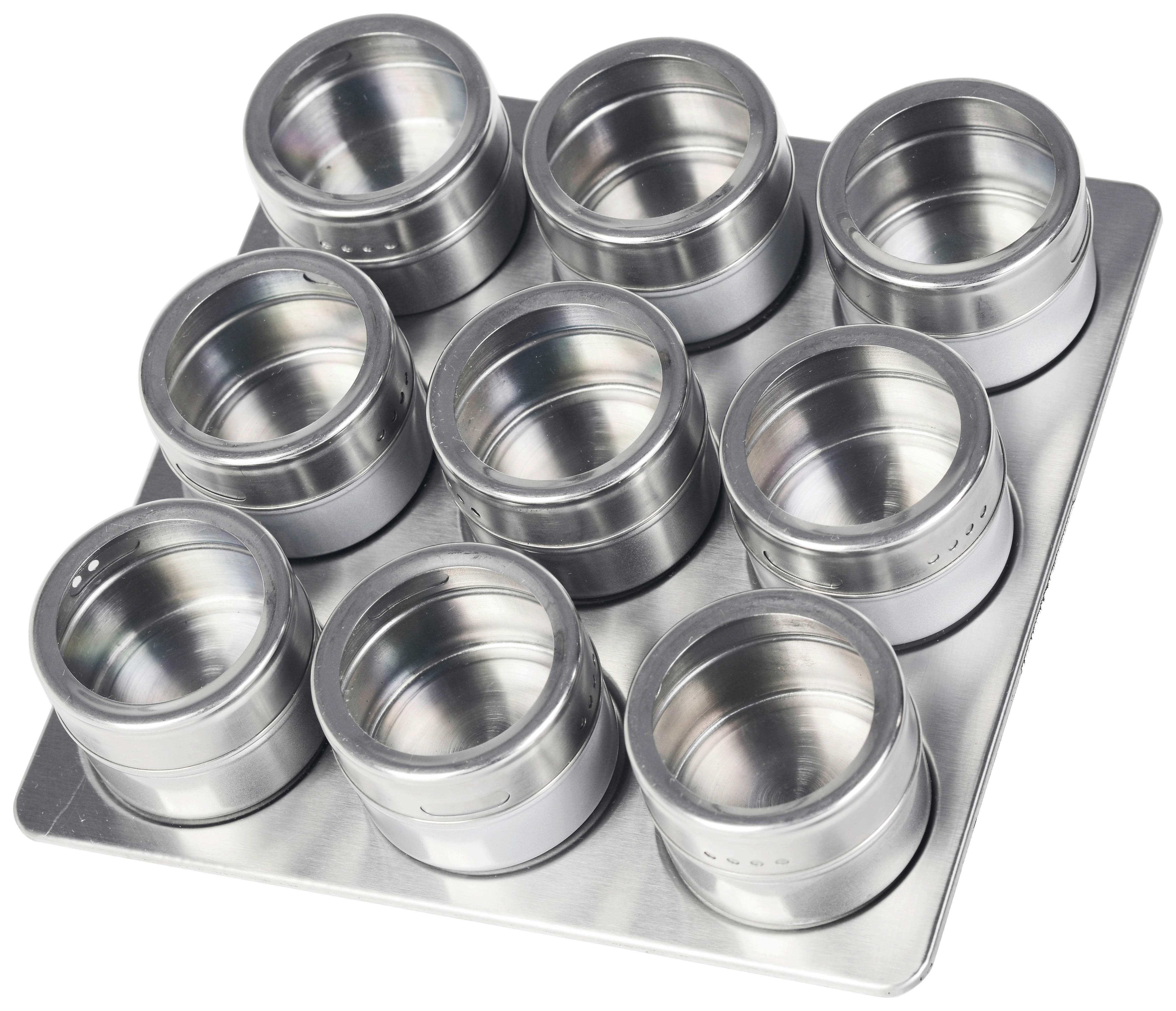SCHÄFER Gewürzdosenset silber Edelstahl Gewürzdosenset_10tlg. - silber - SCHÄFER