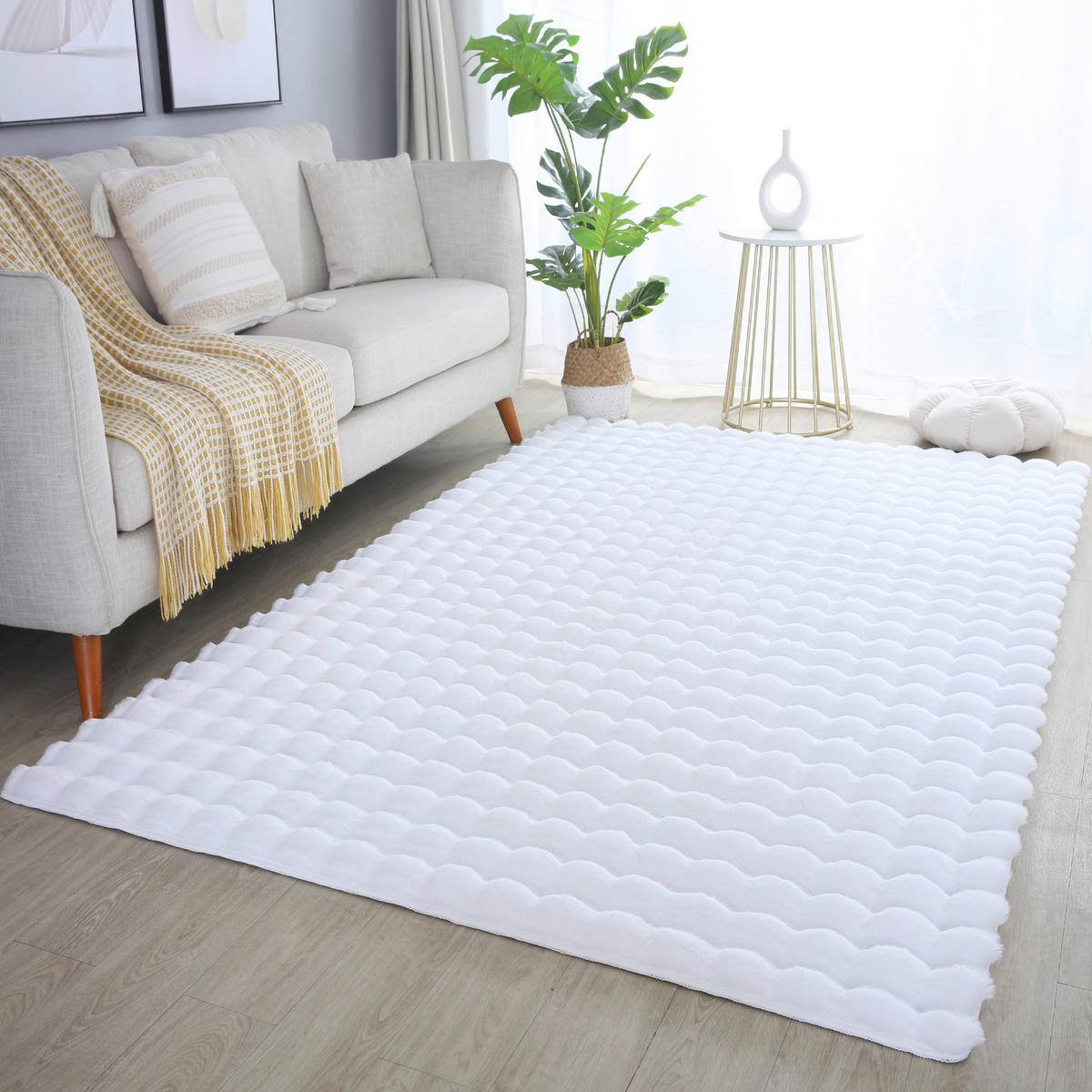 Ayyildiz Teppich AMBIANCE weiß B/L: ca. 80x250 cm AMBIANCE - weiß (80,00/250,00cm) - Ayyildiz