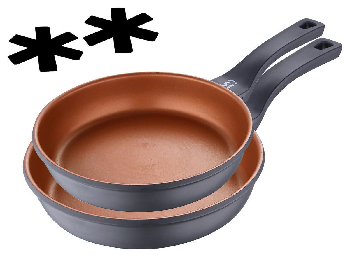 BERGNER Pfannenset Kupfer Aluguss 4 tlg. Pfannenset_4tlg. - Kupfer - BERGNER