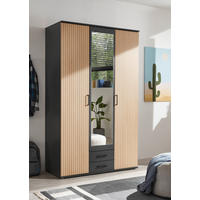 Kleiderschrank Laurie Graphit B/H/T: ca. 120x196x54 cm Laurie - Eiche/Graphit (120,00/196,00/54,00cm)