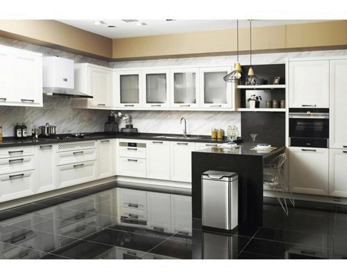 EKO Mülleimer silber B/H: ca. 29x67,4 cm Mülleimer - silber (29,00/67,40cm) - EKO