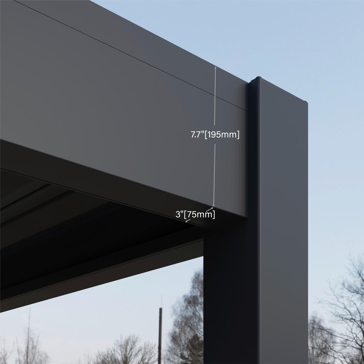 Paragon Outdoor Pergola Grand Tuscan anthrazit Aluminium B/H/L: ca. 370x256x310 cm Grand Tuscan - anthrazit (310,00/370,00/256,00cm) - Paragon Outdoor