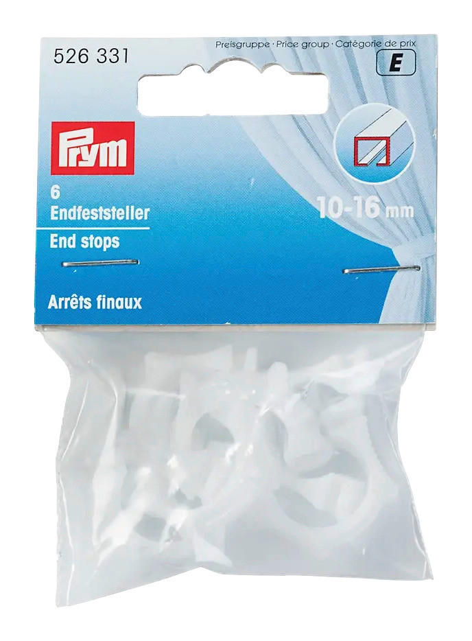 Endfeststeller weiß 6 Packstücke Endfeststeller_Prym_6erPack - weiß - Prym