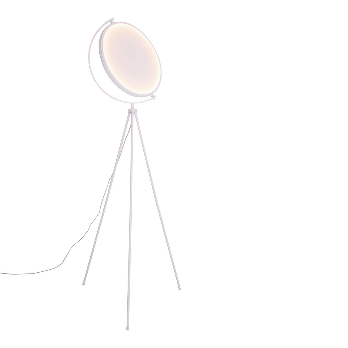 Näve Leuchten LED-Leuchten 2082423 weiß Textil Kunststoff Metall B/H/T: ca. 41x156x41 cm 1 Brennstellen Munega - weiß (41,00/156,00/41,00cm) - Näve Leuchten