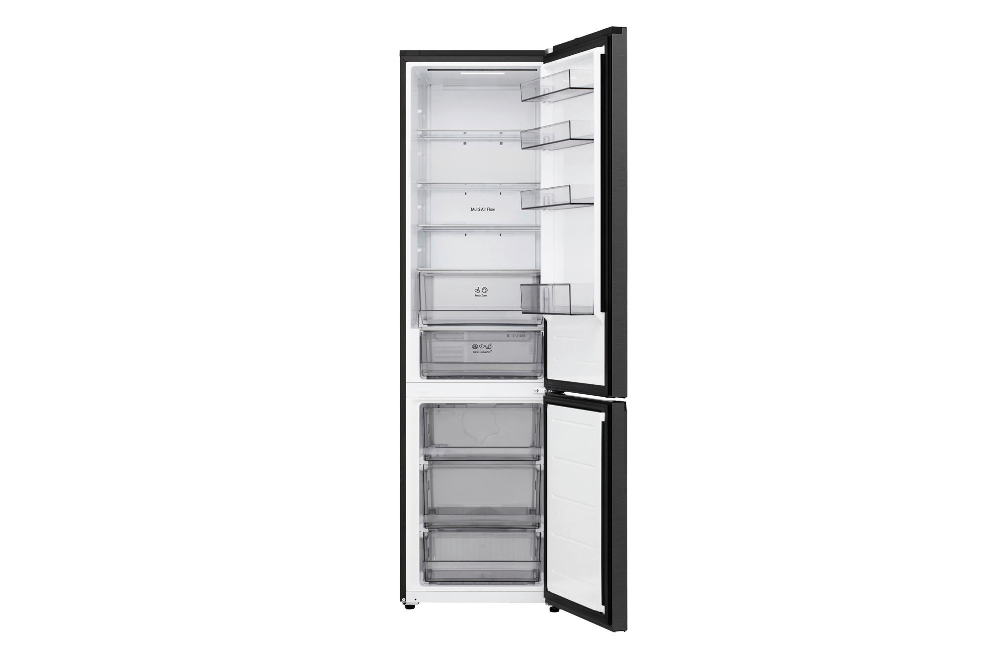 LG Kühl-/Gefrierkombination GBBSJ2CCEP schwarz B/H/T: ca. 59,7x203x67,4 cm Kühl-/Gefrierkombi GBBSJ2CCEP - schwarz (59,70/203,00/67,40cm) - LG