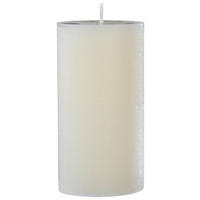 Rustic-Kerze beige B/H/L/D: ca. 6,8x13x6,8x6,8 cm Kerze_Rustic 130/68mm - beige (6,80/6,80/13,00cm)