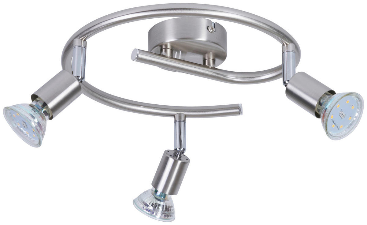 Spotspirale Joris nickel matt Metall D: ca. 25 cm GU10 3 Brennstellen Spotspirale_3flg.Joris - nickel matt (25,00cm)