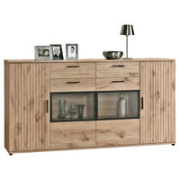 Sideboard Turin Eiche Viking Nachbildung B/H/T: ca. 205x109x40 cm Turin - (205,00/109,00/40,00cm)