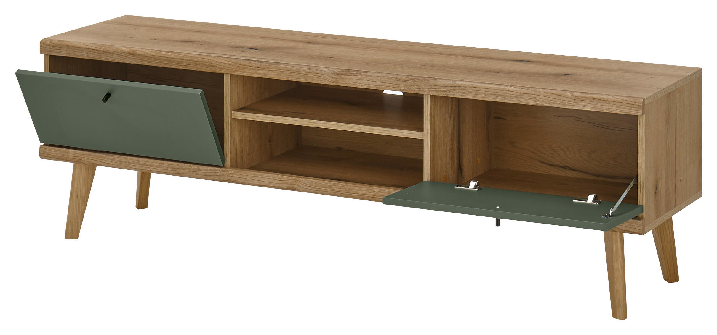 Lowboard Alva Eiche Evoke Coast Nachbildung salbei B/H/T: ca. 160x50x40 cm Alva - Eiche/salbei (160,00/50,00/40,00cm)