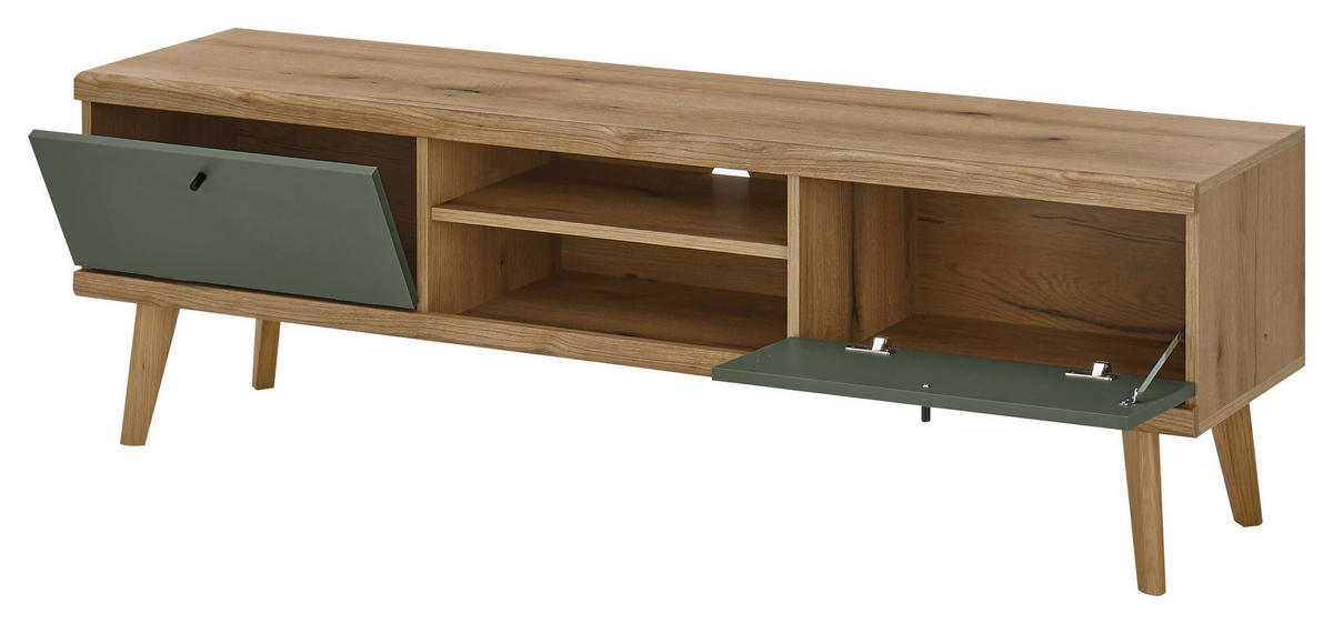 Lowboard Alva Eiche Evoke Coast Nachbildung salbei B/H/T: ca. 160x50x40 cm Alva - Eiche/salbei (160,00/50,00/40,00cm)