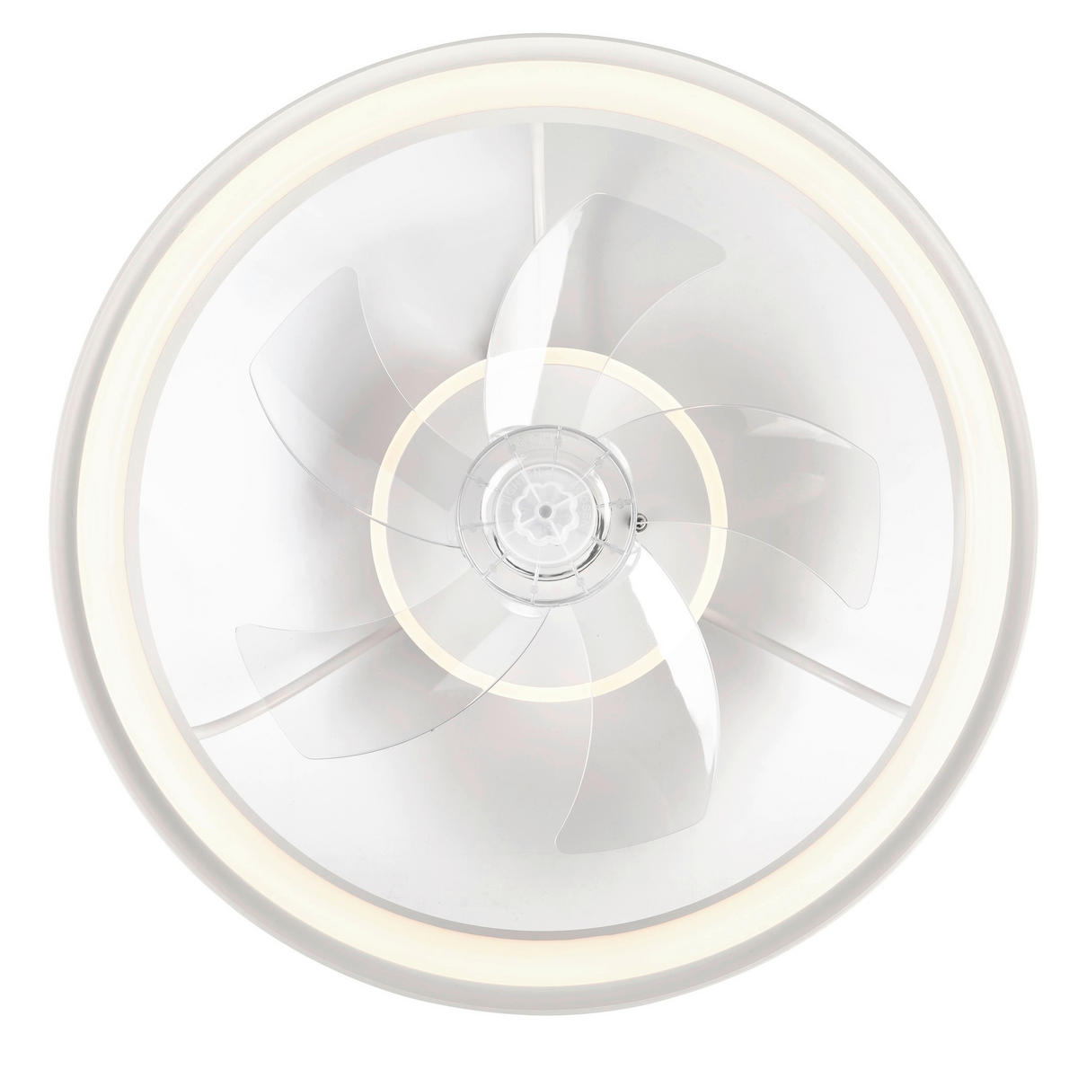 Lamkur LED-Deckenventilator FALCO 49885 weiß H/L: ca. 17x50 cm max. 40 W Falco - weiß (50,00cm) - Lamkur