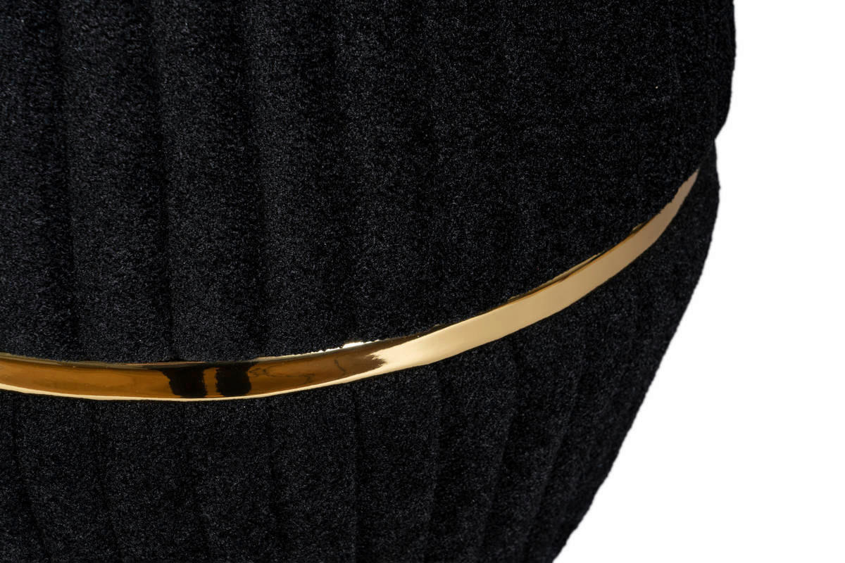360 Living Hocker Doric 210 schwarz gold H/D: ca. 53x51,5 cm Doric 210 - gold/schwarz (51,50/53,00cm) - 360 Living