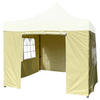 Grasekamp Seitenteile für Faltpavillon Modena Premium Line beige Polyester-Mischgewebe B/H/L: ca. 300x195x300 cm Modena Premium Line - beige (300,00/300,00/195,00cm) - Grasekamp