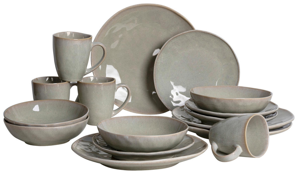 POCOline Kombiservice beige Steingut 1 tlg. Kombiservice_Isa_16tlg. - beige - POCOline