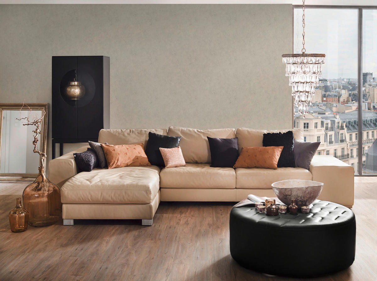 A.S.Creation Vliestapete Beton Concrete & More Uni beige B/L: ca. 53x1005 cm Beton Concrete & More - beige (53,00/1005,00cm) - A.S.Creation