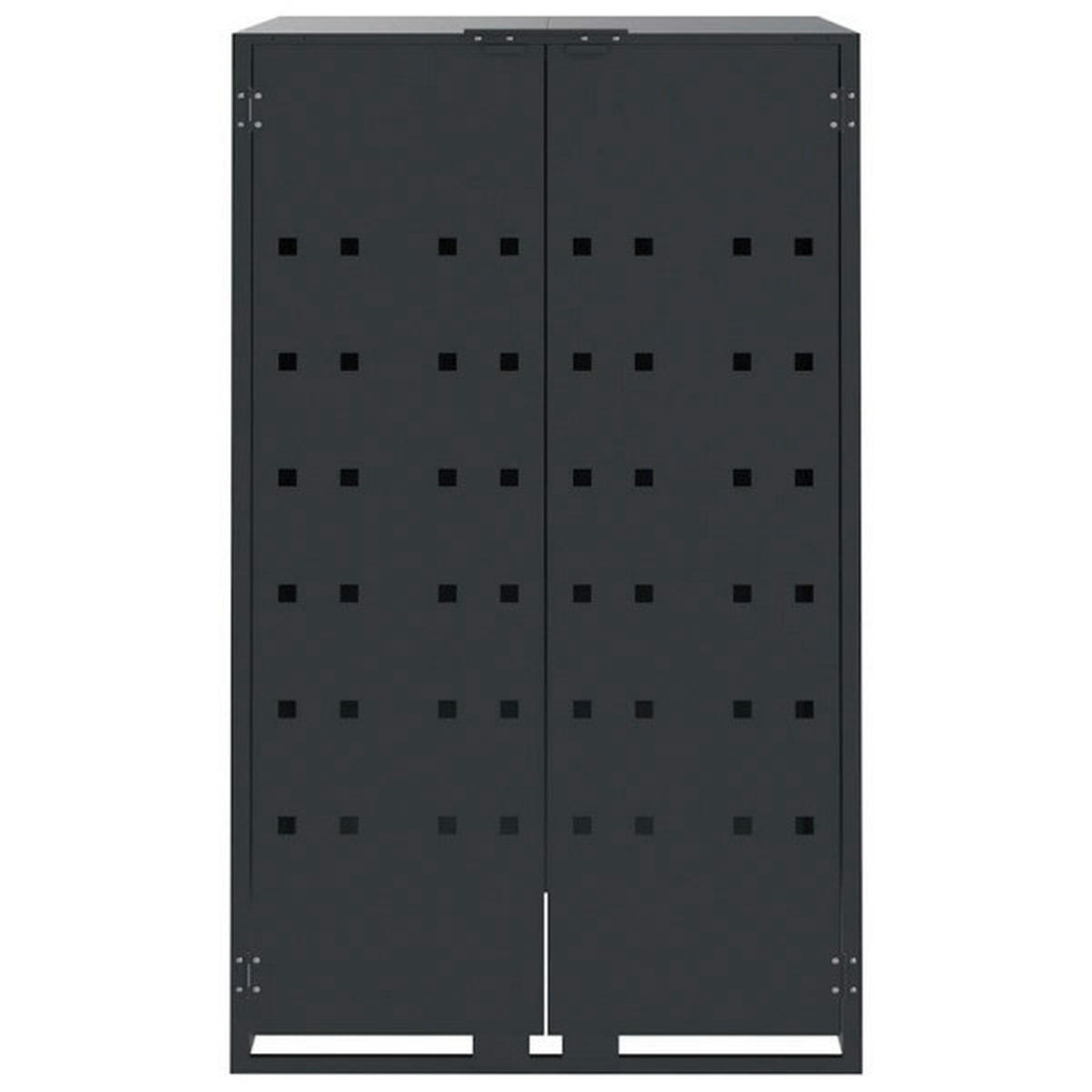 VidaXL Mülltonnenbox anthrazit Mülltonnenbox - anthrazit - VidaXL