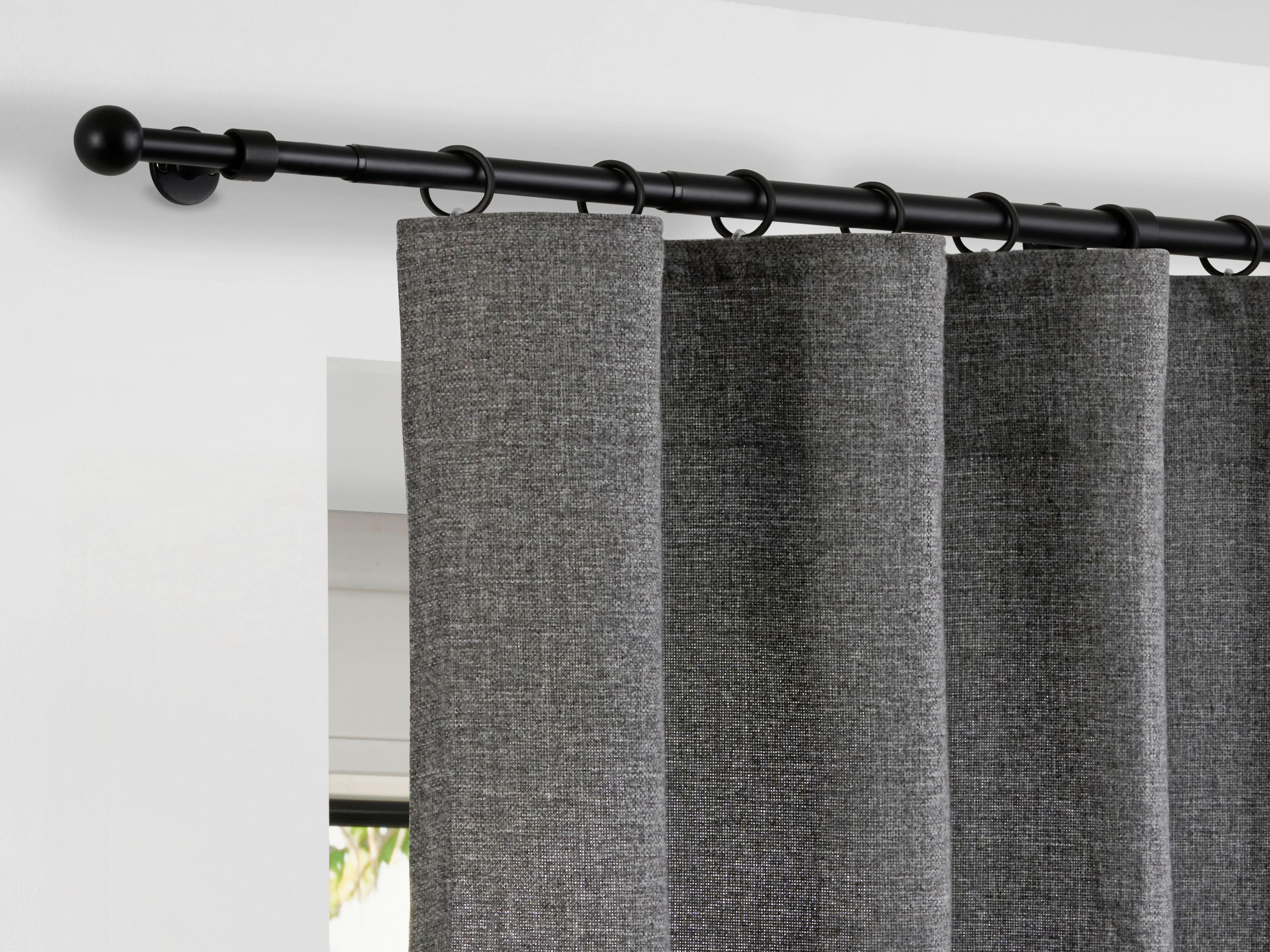 ondeco Stilgarnituren Teleskopgarnitur_2in1 - schwarz (400,00cm) - ondeco