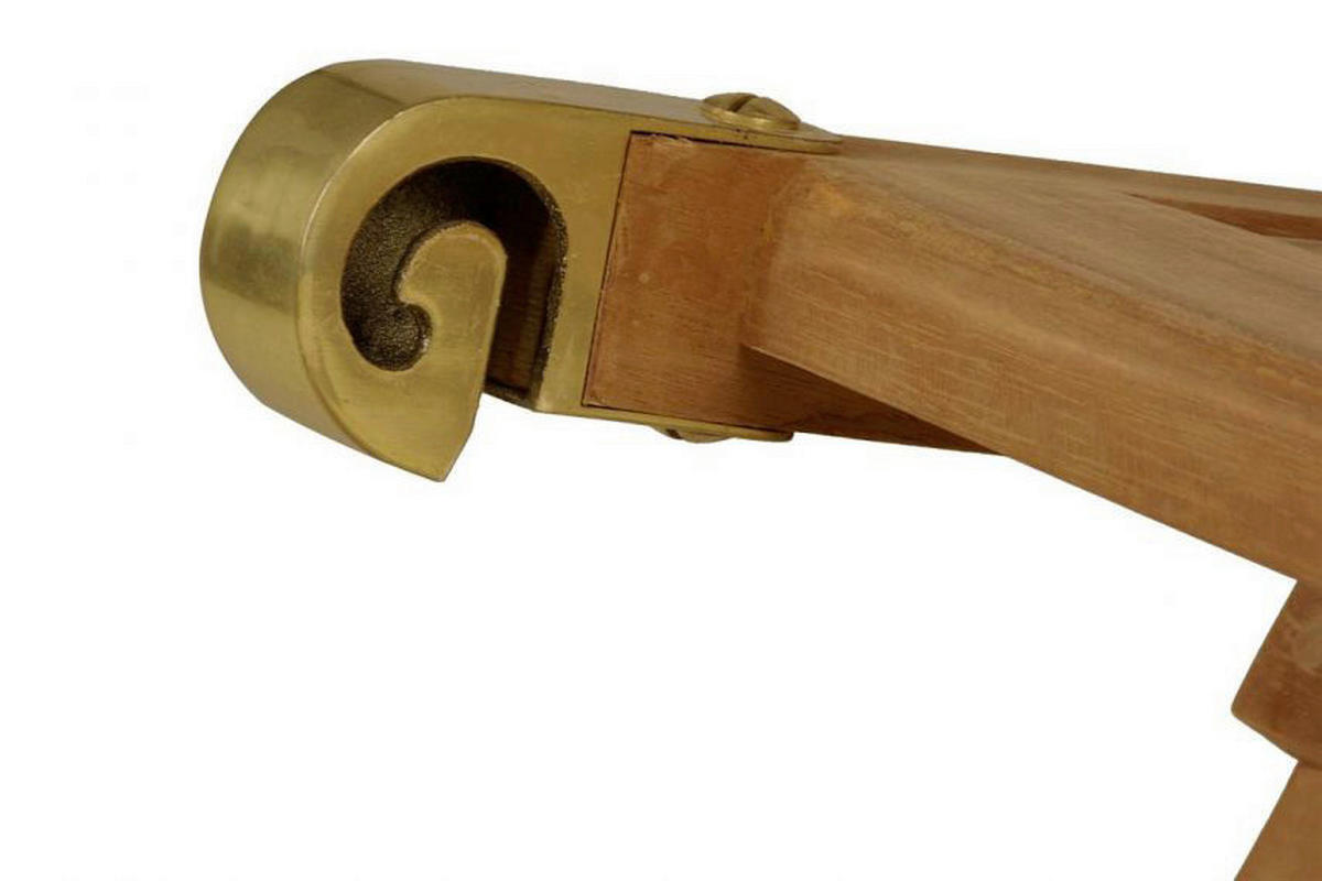 VCM Gartenliege braun Teakholz B/H/T: ca. 45x5x188 cm Gartenliege - braun/anthrazit (45,00/5,00/188,00cm) - VCM