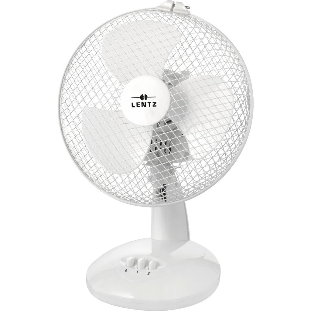 Thumbnail - LENTZ Tischventilator 80033 weiß Kunststoff D: ca. 30 cm
