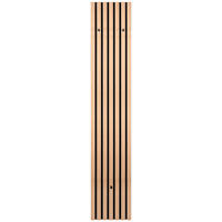 Wandgarderobe Grace Eiche Artisan Nachbildung schwarz B/H/T: ca. 25x160x7 cm Grace - Eiche/schwarz (25,00/160,00/7,00cm)