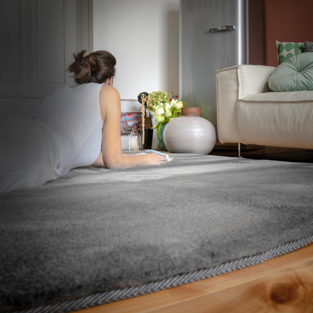 Obsession Teppich My Jinx grau B/L: ca. 120x170 cm My Jinx - grau (120,00/170,00cm) - Obsession
