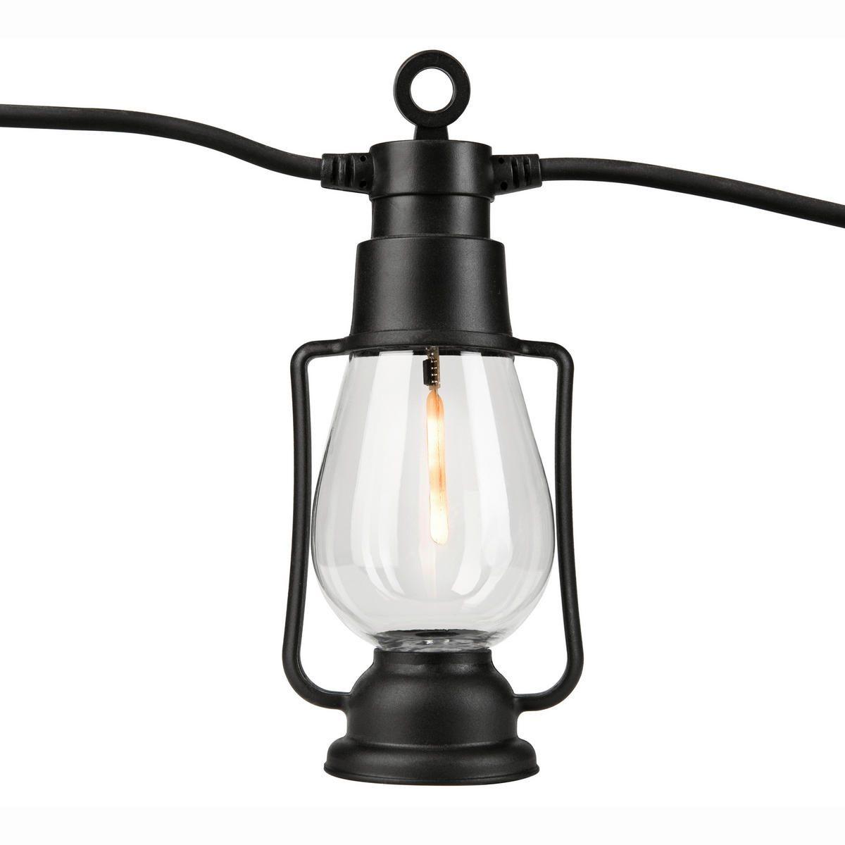 Outdoor-Lichterkette schwarz B/L: ca. 2x1000 cm GARLAND - schwarz (2,00/1000,00cm) - Lamkur