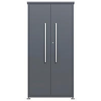 Westmann Gartenschrank Capsa anthrazit Stahl B/H/L: ca. 90x187x65 cm Capsa - anthrazit (65,00/90,00/187,00cm) - Westmann