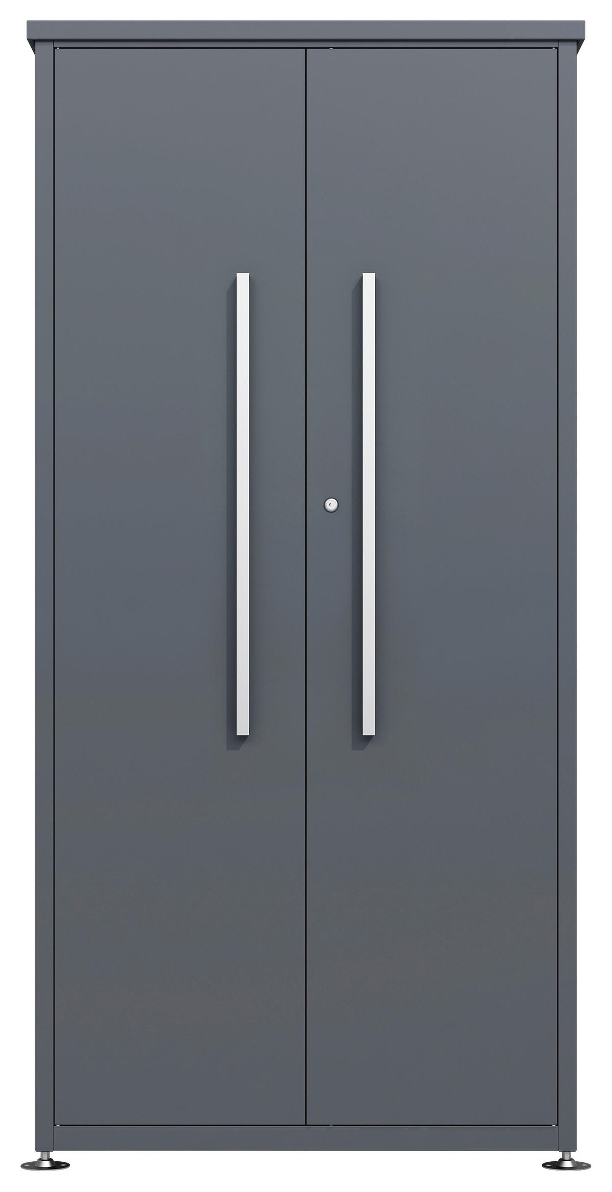 Westmann Gartenschrank Capsa anthrazit Stahl B/H/L: ca. 90x187x65 cm Capsa - anthrazit (65,00/90,00/187,00cm) - Westmann