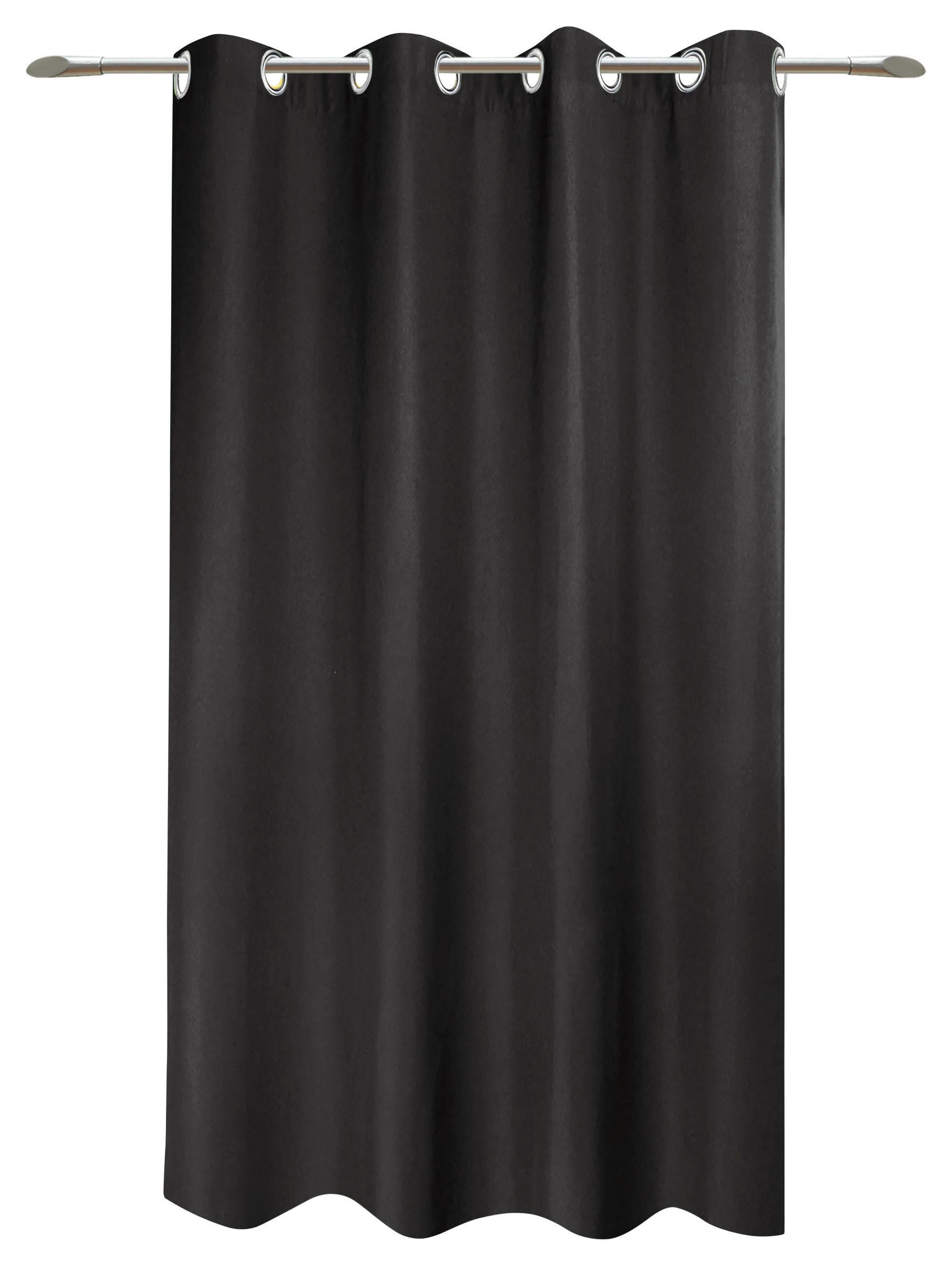 Thumbnail - POCOline Ösenvorhang Sorrento schwarz B/L: ca. 140x175 cm